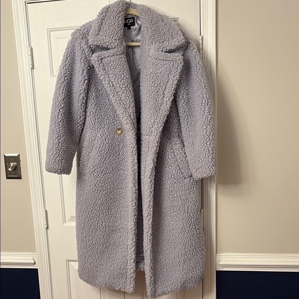 Cozy Lavender UGG Sherpa Coat